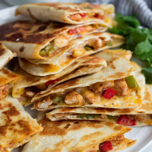 Chicken Quesadillas Fajita Style - Watchkitch.com