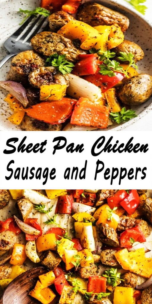 Sheet Pan Chicken Sausage and Peppers Recipe
