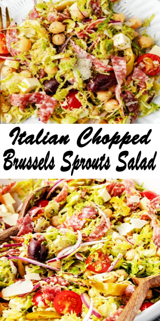 Italian Chopped Brussels Sprouts Salad Recipe